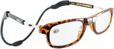 Leesbril met Neklus - Bril met Ketting - Altijd Bij de Hand - Magnetische Sluiting - 14 cm - Tortoise