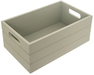 Orion - Houten Opslagdoos - 26x16x11 cm - Pastelgroen - Decoratief - Duurzaam