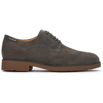 Mephisto Fernand - heren veterschoen - grijs - maat 38.5 (EU) 5.5 (UK)