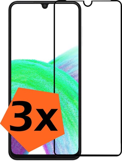 Screenprotector - 3 Stuks - Geschikt voor Samsung Galaxy A33 - Full Cover - Gehard Glas - Beschermglas - Tempered Glass - Screen Protector