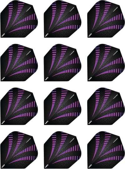 Dart Vluchten - Vliegjes Set - Precisie Darts - Extra Dik 100 Micron - 4 Sets - Paars Zwart