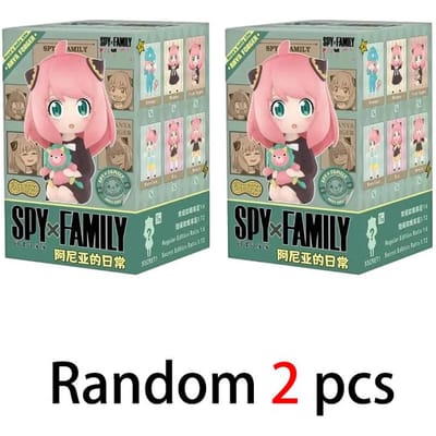 1:1 Heruitgave Spy X Family Anya Serie Blind Box Speelgoed Schattige Figuurtjes Pop Mysterieuze Doos Model Verrassingstas voor Meisjes Verjaardag Duurzame Cadeaus beige