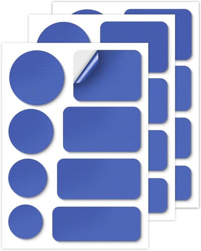 Reparatietape Donsjas - Nylon Patches - Kleding Repareren - Zelfklevend Waterdicht - 24 stuks - Koningsblauw