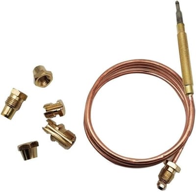 Gas stove Universal thermocouple set M6x0.75 With spilled nuts (five) replacement thermocouple more than the 20MV copper 900mm