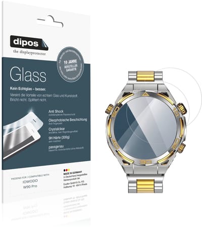 dipos – 2x Pantserfolie geschikt voor IOWODO W90 Pro | 9H Screenprotector