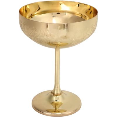 Metalen Champagneglas 304 Roestvrij Staal Kelk Gegraveerd Bar Feest Rode Wijnglas Decoratieve Bekers Flower Ear Cup Gold Plating beige