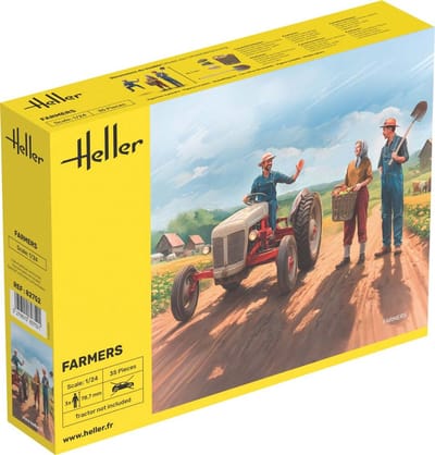 Heller Modelbouwpakket Diorama - 82752 Boeren voor Diorama - 3 Figuren Plastic - 1:24 - Modelbouw