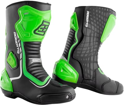 Bogotto Race-X Motorlaarzen Zwart Groen - Laars