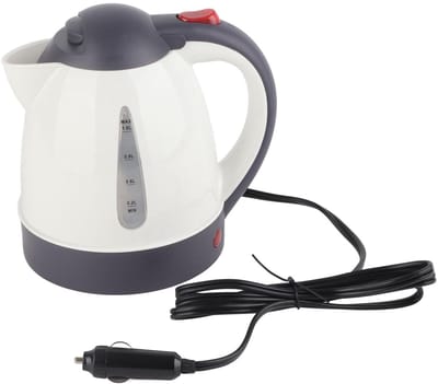 Dailygoody - Auto Waterkoker - Draagbare Waterkoker - Snelle Warmer - Zwart/Wit - 1000ml Capaciteit - Voor Reizen en Buitenactiviteiten