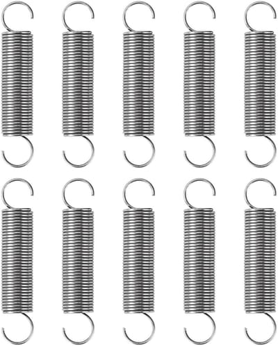 Trekveren Dubbele Haak - Verlengveren RVS - Bevestigen en Spannen - Roestvrij Staal 304 - 50 mm Lengte - Zilverkleur