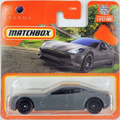 KARMA GS-6 GREY COUPE 91/100 1:64 MATCHBOX SHORT CARD