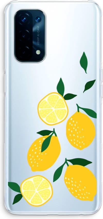 Case Company® - Hoesje geschikt voor Oppo A74 5G hoesje - You're my lemon - Soft Cover Telefoonhoesje - Bescherming aan alle Kanten en Schermrand