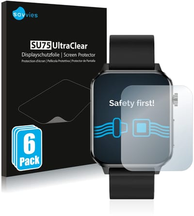 Savvies - Screenprotector voor Kardena CARE Plus - Folie Beschermfolie transparant 6 Stuks