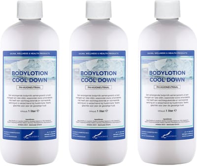 Bodylotion Cool Down 1 Liter - set van 3 stuks