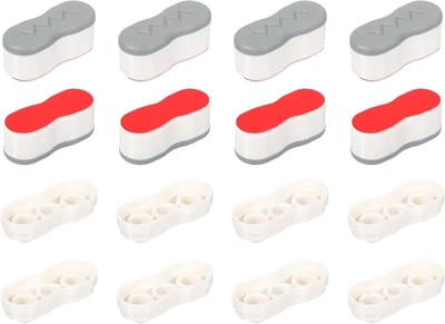 Toiletbril Bumper Set - Afstandhouder WC-bril - WC-bril Stabiliseren - Verstevigd ABS en TPR - 23 mm dik - Wit