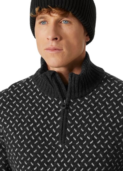 Helly Hansen Arctic Icelander 1/2 Zip Trui - Heren Sweater - Ebony