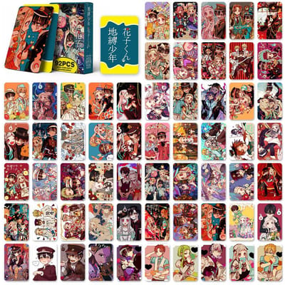 Nieuwe 92-delige set Anime Toilet-Bound Hanako-Kun Lomo Kaart Pocard HD Print Po Kaartspel Fans Verzameling Speelgoed Cadeau Sticker black