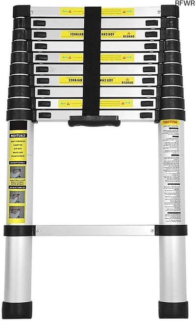 RFWR® Telescopische ladder 3,2 m - Aluminium, opvouwbaar en multifunctioneel