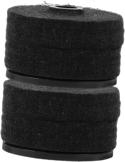 Cymbal Sleeves Set - Drum Accessoires - Bescherming Bekken - Duurzaam Vilt Materiaal - 4x4x2.3cm - Zwart