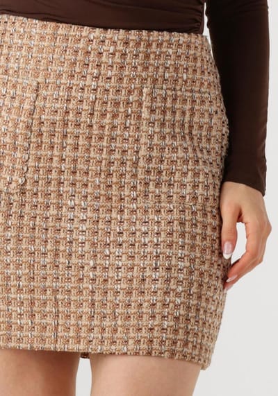 Notre-V Nv-gaynor Dames - Korte rok - Beige - Maat XS