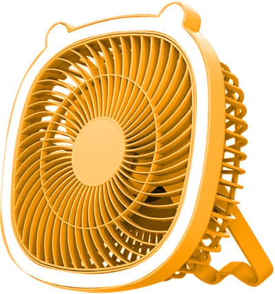 Oplaadbare campingventilator met led-lantaarn – draagbare ventilator voor tenten en buiten