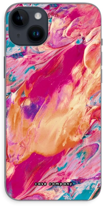 Case Company® - Hoesje geschikt voor iPhone 14 Plus hoesje - Pastel Echoes - Soft Cover Telefoonhoesje - Bescherming aan alle Kanten en Schermrand