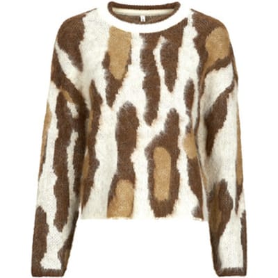 Only Trui Onledelie Life Ls Jq O-neck Knt 15353092 Birch/chestnut/cocoa Creme/melange Dames Maat - S