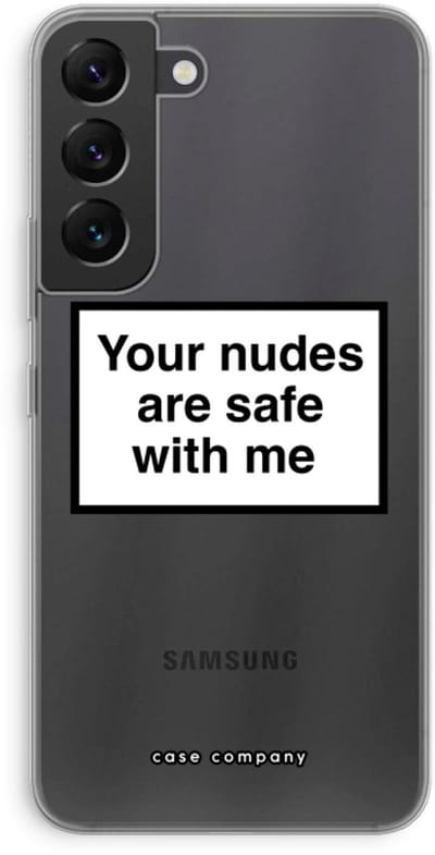 Case Company® - Hoesje geschikt voor Samsung Galaxy S22 hoesje - Safe with me - Soft Cover Telefoonhoesje - Bescherming aan alle Kanten en Schermrand