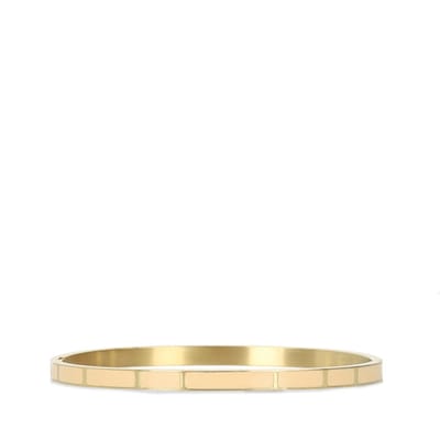 Manfield - Dames - Gouden stalen armband met roze details - Maat 1