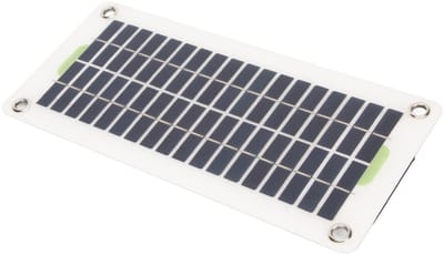 Allecto - Draagbaar Zonnepaneel - USB Oplader - Waterdicht en Compact - 12V 30W - Ideaal voor Auto Van Boot Caravan - Efficiënt en Betrouwbaar