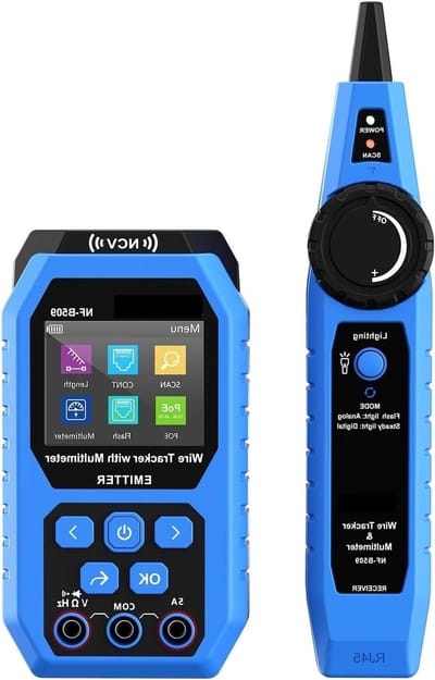 Kabeltester Multimeter - Netwerk kabelzoeker - Bekabeling controleren - PoE scan functie - 200 meter - One Color