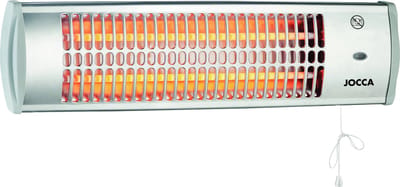 Comnox - 1200W Infrarood Wandkachel met 2 Quartz Elementen - Verstelbare Infrarood Heater voor Badkamer - Inclusief Installatiekit - Voor Binnen en Buiten