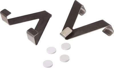 Set van 2 Metalen Haakset voor Rolgordijnen - Easy-Fix Ophangsysteem