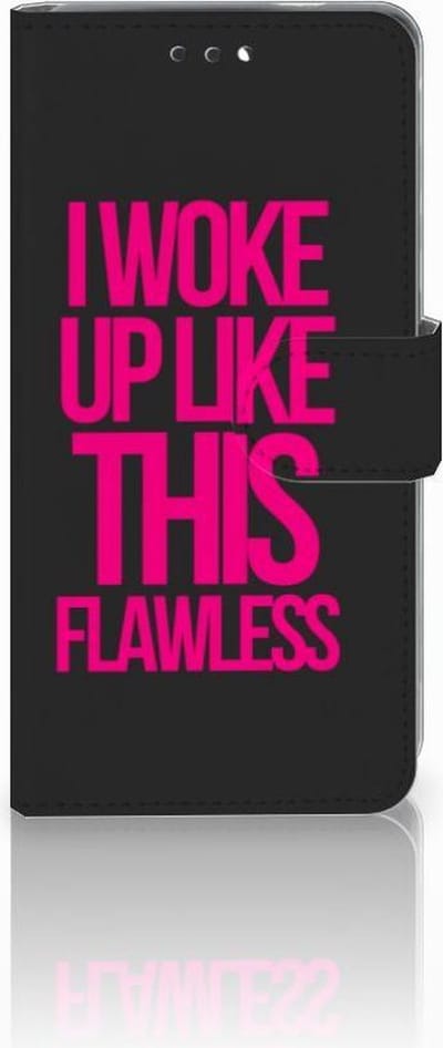 Boekhoesje voor Nokia 3.1 (2018) Hoesje met naam Woke Up - Origineel Cadeau Zelf Maken