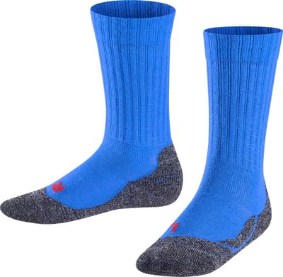 FALKE Active Warm dik ademend wol functioneel materiaal sokken kinderen blauw - maat 23-26