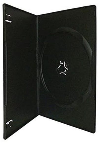 7mm Slim Black CD/DVD Cases - Set of 100