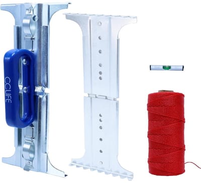 Verstelbare Platenlift 30-50 cm - 30 kg Draagkracht - Met Waterpas en Touw voor Tegels en Gipsplaat