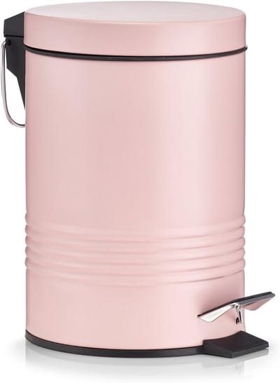 Kleine Pedaalemmer 3 Liter Metaal - Rosé Goud Badkamer of Toilet