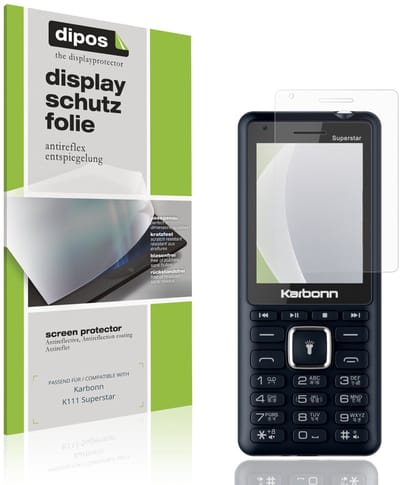 dipos – 4x Matte Beschermfolie geschikt voor Karbonn K111 Superstar | Krasbestendige & antireflecterende Screenprotector Ultra-Thin