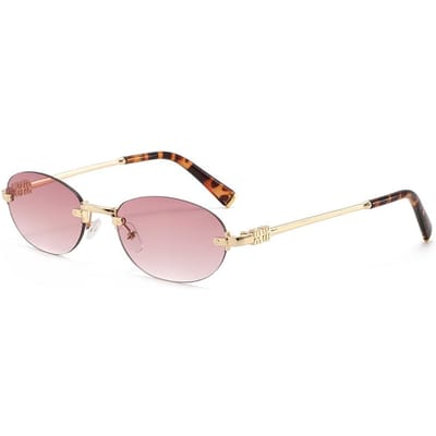 Vintage Ovale Metalen Zonnebril UV400 Bescherming Mode Hoge Kwaliteit Unisex Bril voor Vrouwen Mannen Buiten Reizen Dagelijks
