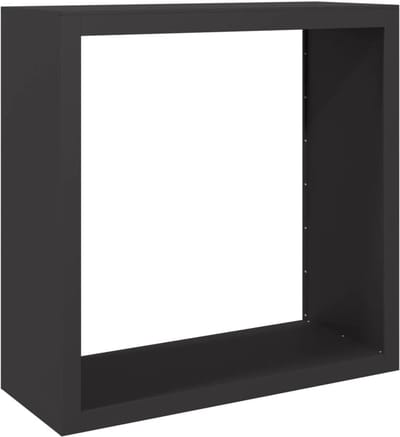 Haardhoutrek - Houtopslag - Open Haard - Geoptimaliseerde Opslagruimte - 100x40x100 cm - Zwart