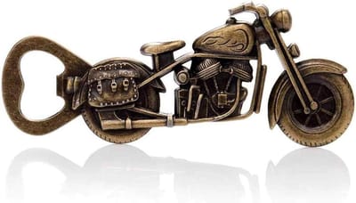 Motorfiets Flesopener - Unieke opener - Bier openen - Vintage design - 126 cm - Antiek metaal