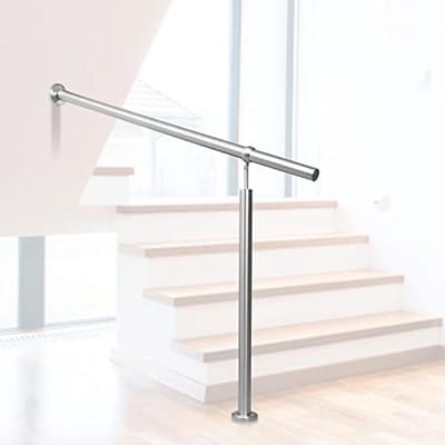 Trapleuning roestvrij staal voor binnen en buiten, instelbare hoek, 120 cm