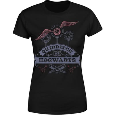 Harry Potter Quidditch At Hogwarts Women's T-Shirt - Black - XS
