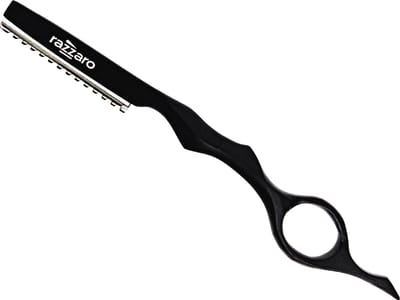 Razzaro Styling Razor - Feather - Zwart - Kappers mes - Haar snijden - Uitdun mes