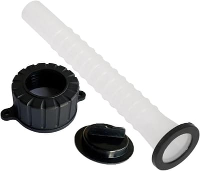 Brandstofleiding Deksel - Slangdop Oliepijp - Brandstof Transport - Universeel 3-30L - 25 cm - Zwart