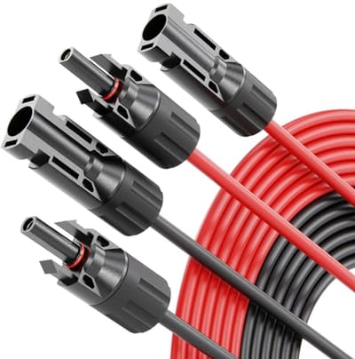 Zonnekabel 6 mm², 10 m - UV-bestendige Kabel voor Fotovoltaïsche Installaties