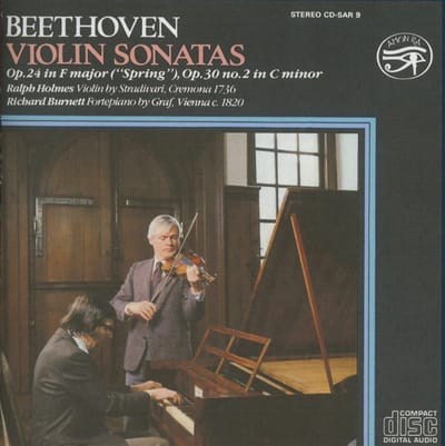 Richard Burnett & Ralph Holmes - Beethoven: Violin Sonatas Op.24 In F Minor ("Spring"), Op.30 No. 2 In C Minor (CD)