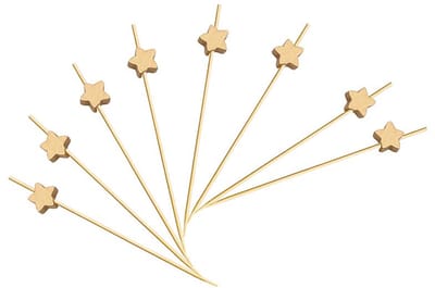 Houten Tandenstokers 100 Stuks - Perfect voor Feestartikelen en Finger Food