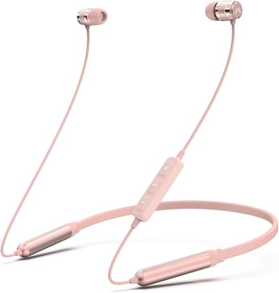 Bluetooth In Ear Headphones met Microfoon en Lange Speeltijd - Roze